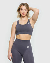 Power Seamless Sports Bra | Charcoal WOMEN'S BEST